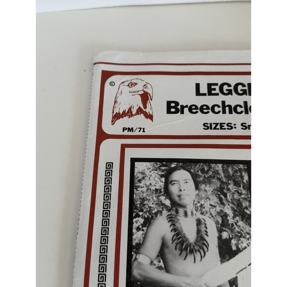 Leggings & Breechclout Pattern PM/71 Sizes S M L Instructions Eagles View Uncut - Picture 3 of 6